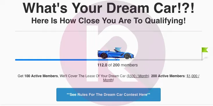 ClickFunnels dream car winner proof