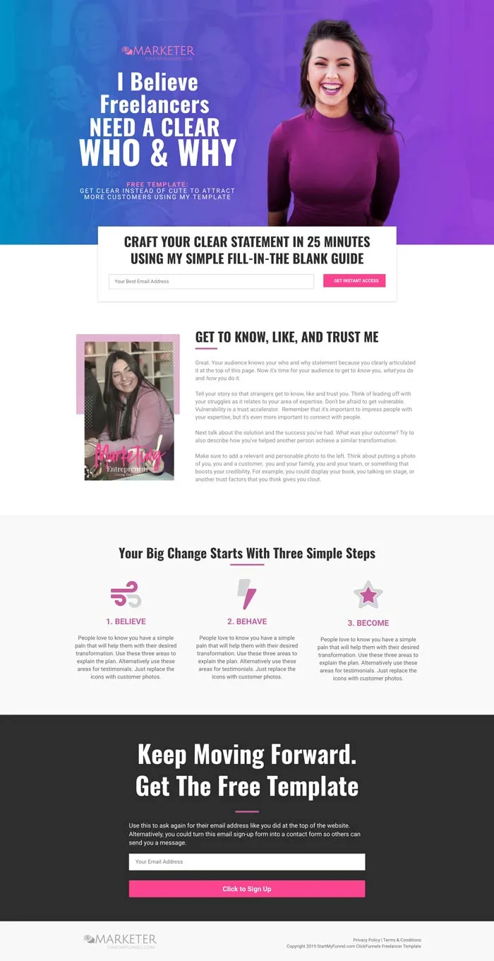 ClickFunnels digital marketer template